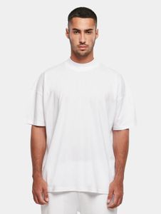 T-shirt da uomo casual "Build Your Brand", oversize, 220 g/m², cotone, bianca