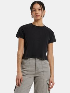 sportliches Build Your Brand Damen T-Shirt 210 g/m² mit Baumwolle Schwarz