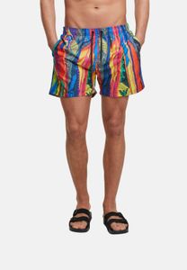 lässige Carlo Colucci Herren Shorts Rot/Bunt