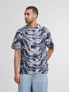 sportliches Carlo Colucci Herren T-Shirt mit Baumwolle Schwarz