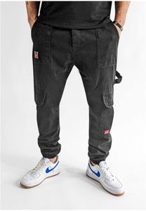 Jean Dada Supreme pour homme, confortable, avec poches zippées, en coton noir.