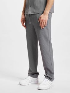 Pantalones vaqueros elásticos casuales DEF para hombre con cordón ajustable, color gris.