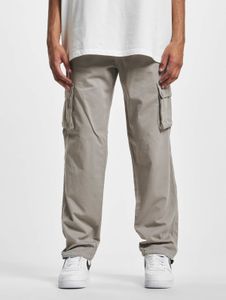 Jeans casual da uomo DEF elasticizzati con tasche con cerniera, in cotone, grigi