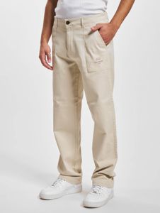 Jeans casual da uomo DEF con tasche elasticizzate, in cotone, beige