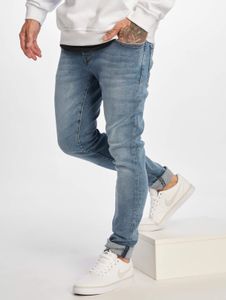 Jean DEF pour homme, coupe slim, stretch, poches, coton, bleu