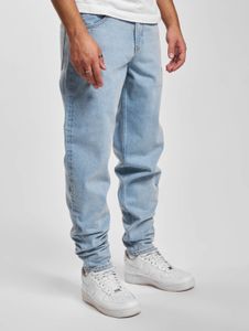 Eleganti jeans da uomo DEF con tasche, in denim con cotone, blu