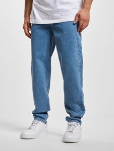 Comfortable DEF men's jeans with pockets, denim with cotton, blue