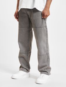 Jean décontracté DEF pour homme en coton gris