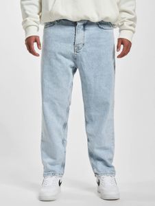 Comodi jeans da uomo DEF con tasche con cerniera, in cotone, blu