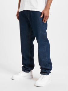Jean DEF pour homme, élégant, avec poches zippées, en coton bleu