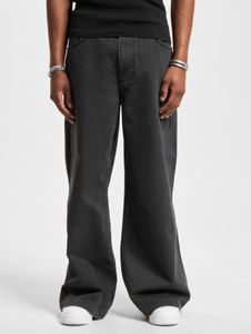 Comodi jeans da uomo DEF con tasche con cerniera, in cotone, neri