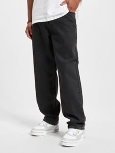 Comfortable DEF men's jeans with zippers and pockets, black