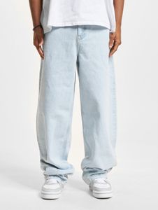 Jean DEF élégant pour homme, en coton bleu