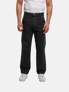 Comodi jeans da uomo DEF a gamba dritta in cotone, neri