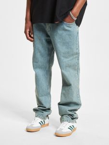 Pantalones vaqueros casuales DEF para hombre, corte ajustado, con bolsillos, de algodón, color azul.