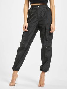 Jeans casual da donna DEF con chiusura a zip e velcro, neri