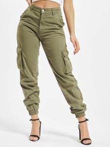 Comfortable DEF women's jeans 200 g/m² with cotton khaki