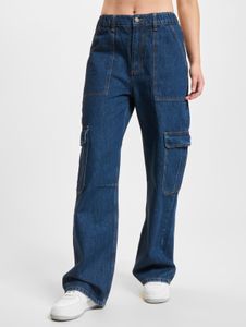 Comfortable DEF women's jeans with cotton, blue