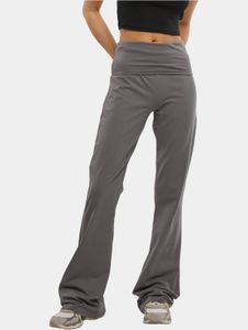 lässige DEF Damen Hose Stretch mit Baumwolle Grau