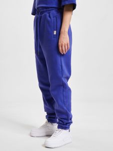 Casual DEF women's trousers with cotton, blue