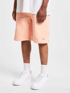 Pantalones cortos ligeros DEF para hombre con cordón ajustable y bolsillos, de algodón, color naranja.
