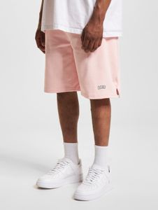 Comodi pantaloncini da uomo DEF con coulisse e tasche, in cotone, rosa