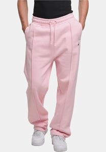 Pantalones casuales DEF para hombre con cordón ajustable y bolsillos, de algodón, color rosa.
