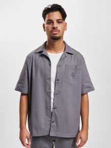 Comoda t-shirt elasticizzata da uomo DEF in cotone, grigia