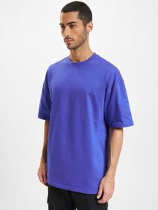 Casual DEF men's oversized cotton T-shirt, blue