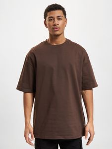 bequemes DEF Herren T-Shirt Oversize mit Baumwolle Braun