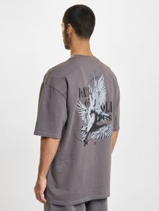 T-shirt da uomo moderna DEF in cotone, grigia