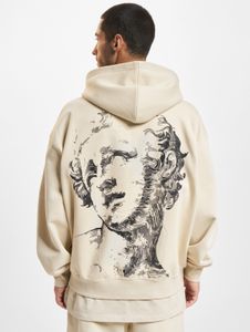 bequemer DEF Herren Hoodie Taschen Kapuze mit Baumwolle Beige