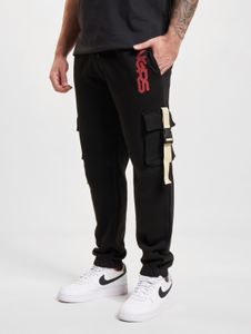 Pantalones de hombre Versatile Dangerous DNGRS con bolsillos y puños acanalados, color negro.