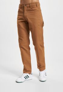 Jeans da uomo Dickies moderni, vestibilità dritta, in cotone, marroni