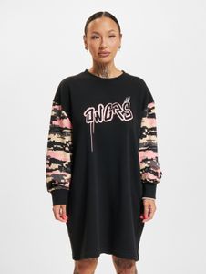 Vestido ligero Dangerous DNGRS para mujer, 280 g/m², de algodón, negro.