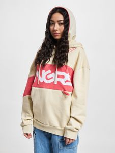 Comfortable Dangerous DNGRS women's oversized hoodie with cotton, beige
