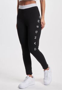 Comodi pantaloni elasticizzati da donna Dangerous DNGRS in cotone, neri