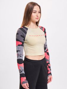 Casual Dangerous DNGRS women's sweatshirt with cotton camouflage