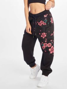 Pantalones cómodos Dangerous DNGRS para mujer con cordón ajustable y bolsillos, algodón de 280 g/m², color negro.