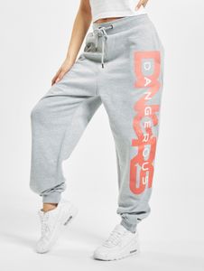 vielseitige Dangerous DNGRS Damen Hose Kordelzug Taschen mit Baumwolle Grau