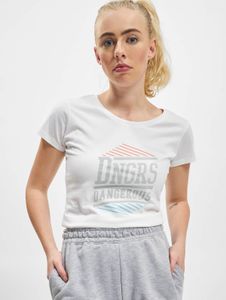 Comfortable Dangerous DNGRS women's T-shirt with cotton, white