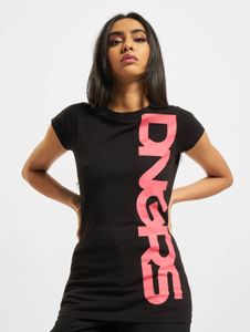 Casual Dangerous DNGRS women's T-shirt with cotton, black/pink