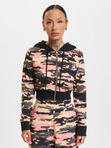 Felpa con cappuccio da donna Soft Dangerous DNGRS con cerniera, 280 g/m², cotone, mimetica