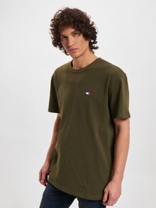 Casual Tommy Jeans men's T-shirt, olive green
