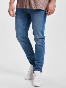 Jean pour homme Stylish Denim Project, coupe skinny, stretch, fermeture éclair, coton, bleu