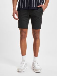 Pantalones cortos elásticos de mezclilla Casual Denim Project para hombre, color negro.