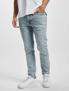 Jeans Stylish Denim Project para hombre, corte ajustado, elásticos, con cremallera, de algodón, color azul.