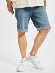 Pantalones vaqueros elásticos para hombre Modern Denim Project con bolsillos con cremallera, de algodón, color azul.
