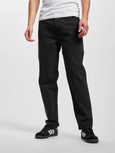 stylische Denim Project Herren Jeans Straight Fit Stretch Reißverschluss mit Baumwolle Schwarz