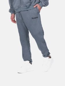 bequeme Dropsize Herren Jeans Rippbündchen Oversize mit Baumwolle Grau